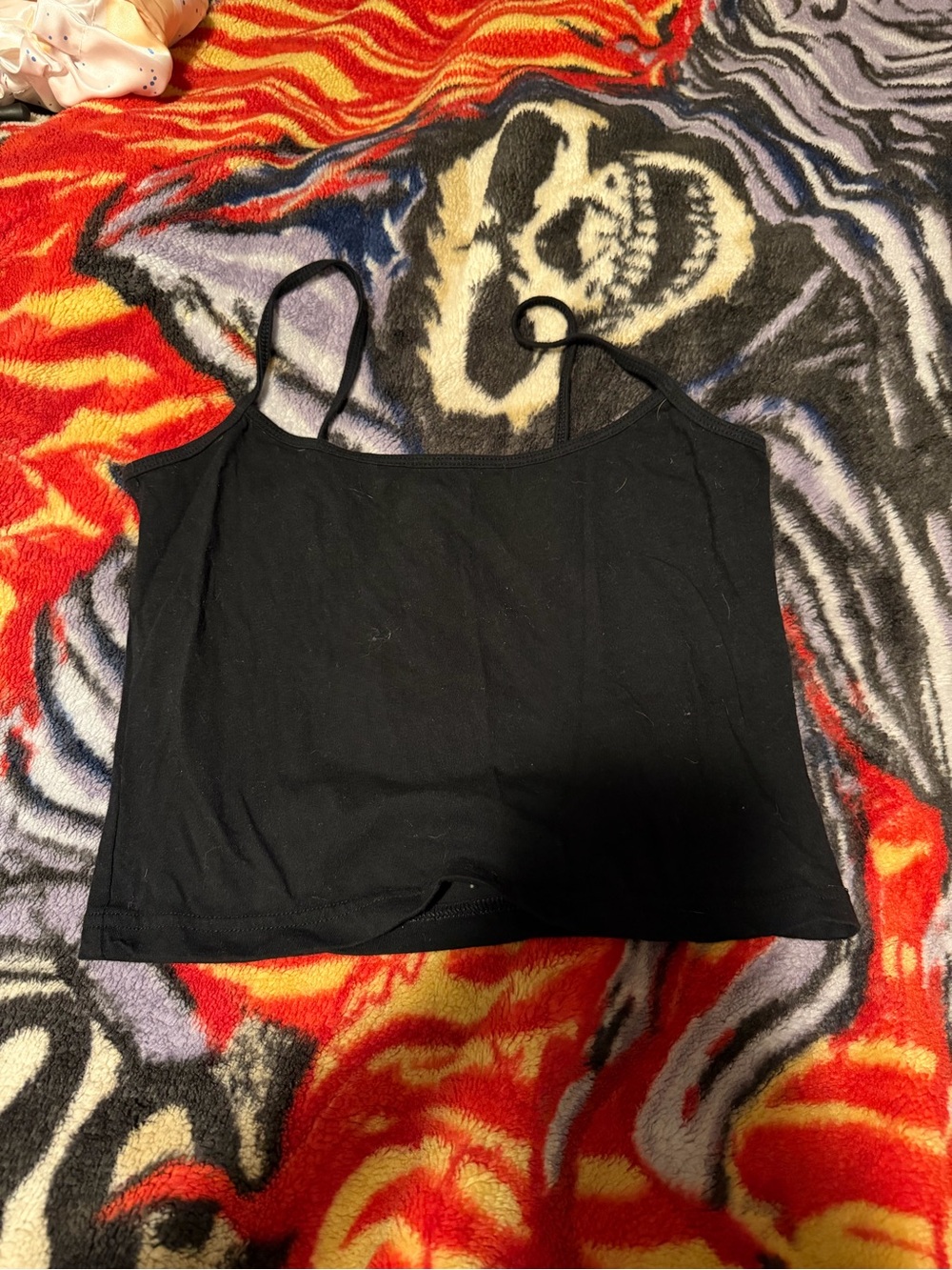 NOBO Black Spaghetti Strap Crop Camisole